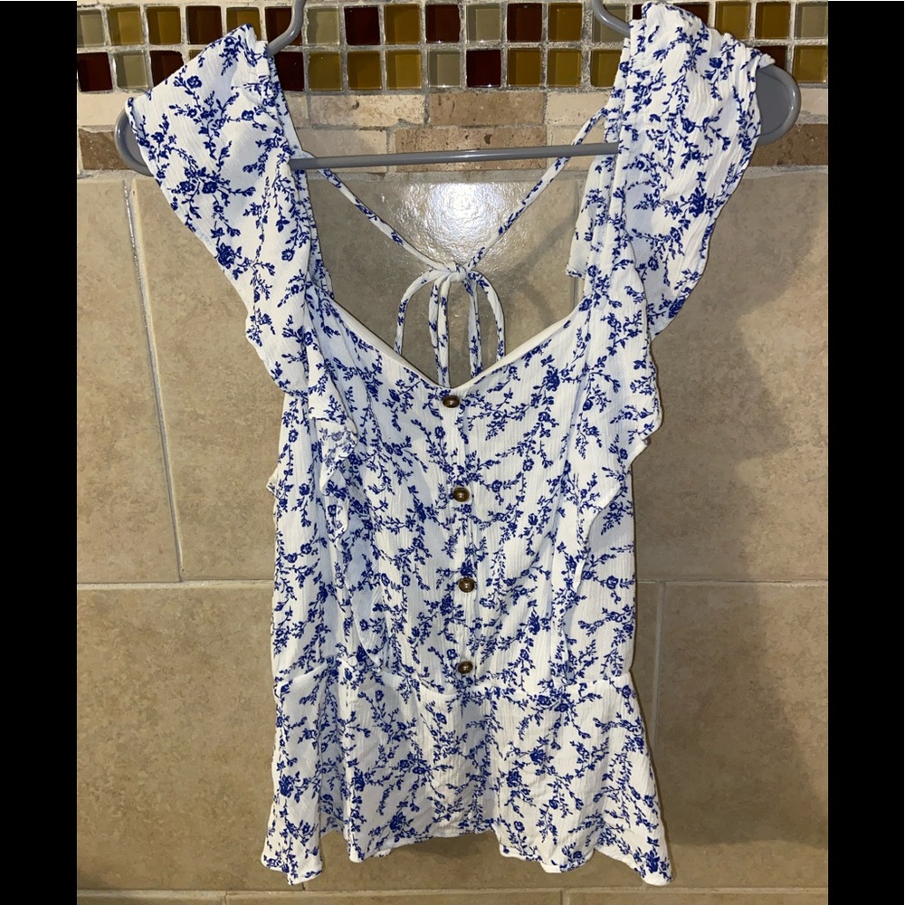 Women’s Floral Peplum Blouse
